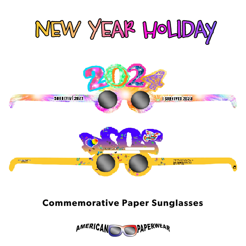 New Years Holiday glasses