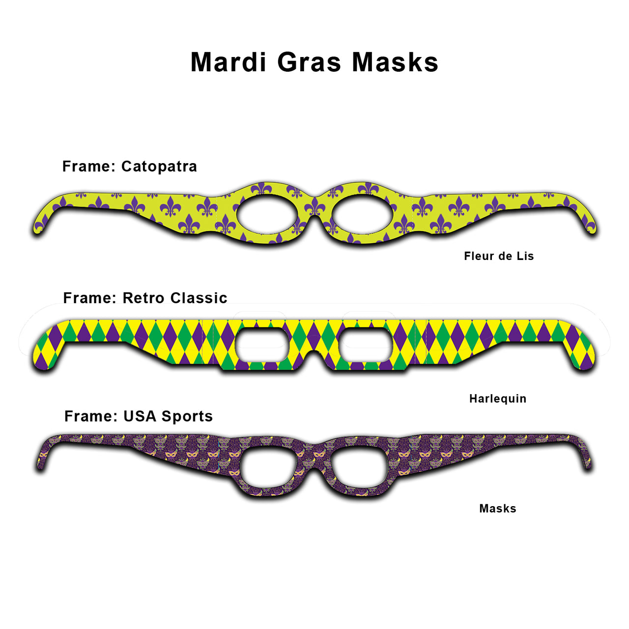 Mardi Gras Masks - American Paperwear